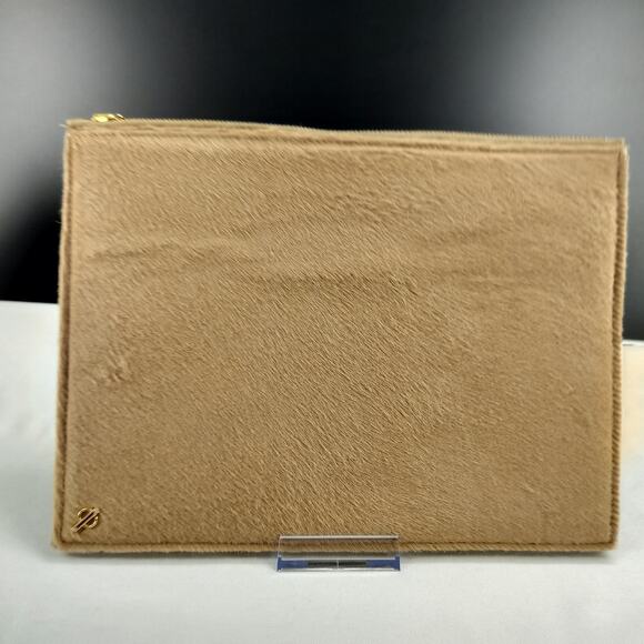 POLOGEORGIS Medium Signature Pouch With Gold Zip - Picture 1 of 14